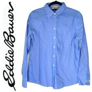 EDDIE BAUER WRINKLE RESISTANT SHIRT - BLUE